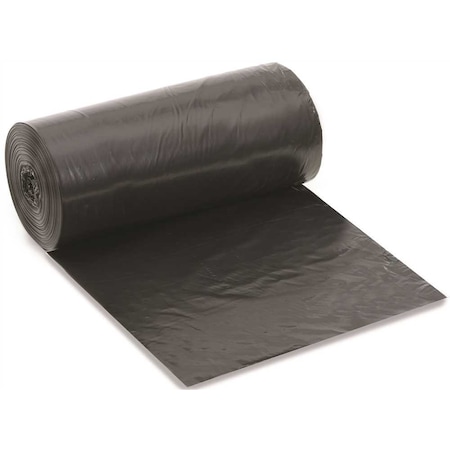 Berry Plastics 7 Gal. to 10 Gal. 0.9 mil 24 in. x 24 in. Black Low-Density Trash Bags, 500PK VLR2424-100B